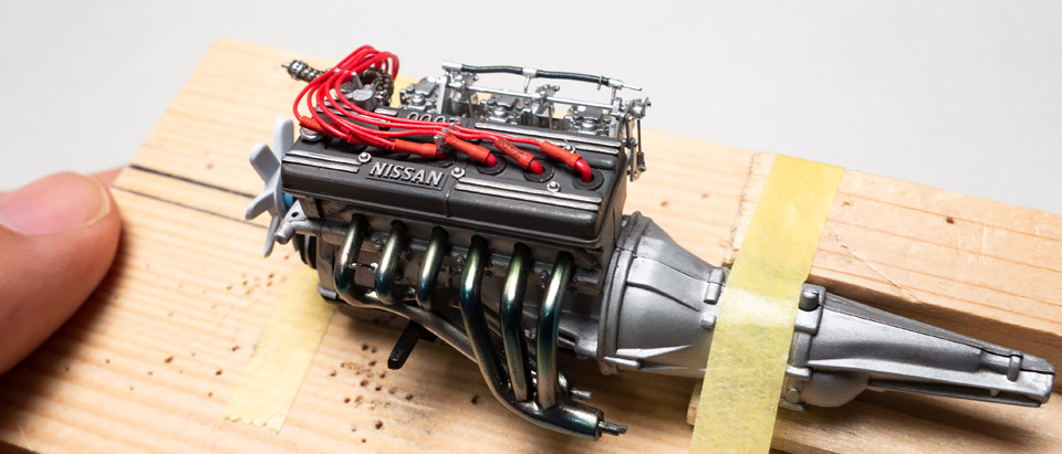 スカイラインコレクション DTM 1/12 GTR S20 エンジン 1969 - ミニカー